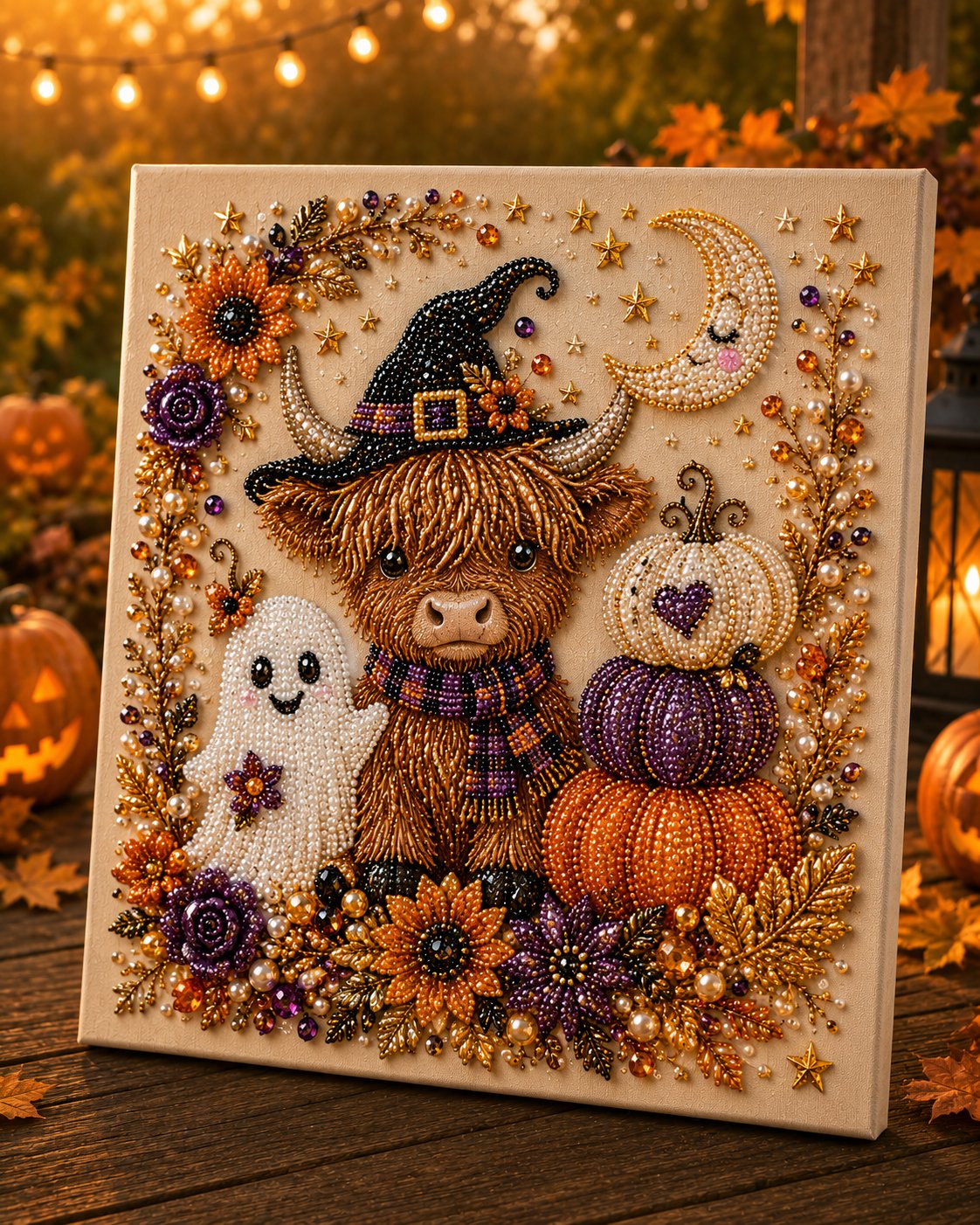 🔥 Last Day 70% OFF – 👻✨ Halloween Pearl Art DIY Kit – Turn Tiny Pearls into Spooky-Cute Magic