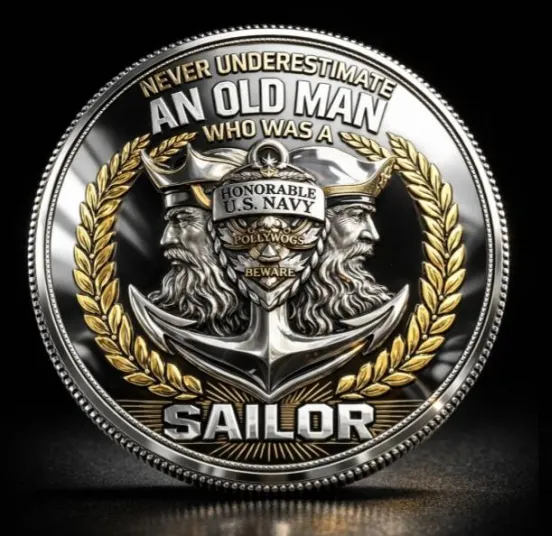 🔥 Last Day 70% OFF - U.S. Navy Shellback Old Salt Cap 🎁 Free Double-Sided Honor Coin With Every Cap Purchase