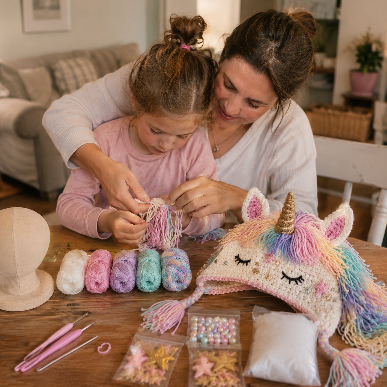 LSAT DAY 70% OFF🐉✨ Fantasy Hood Hat DIY Crochet Kit | Premium Soft Yarn Materials with Step-by-Step Guide DIY Handmade Wearable Character Hood 🧶🎭✨