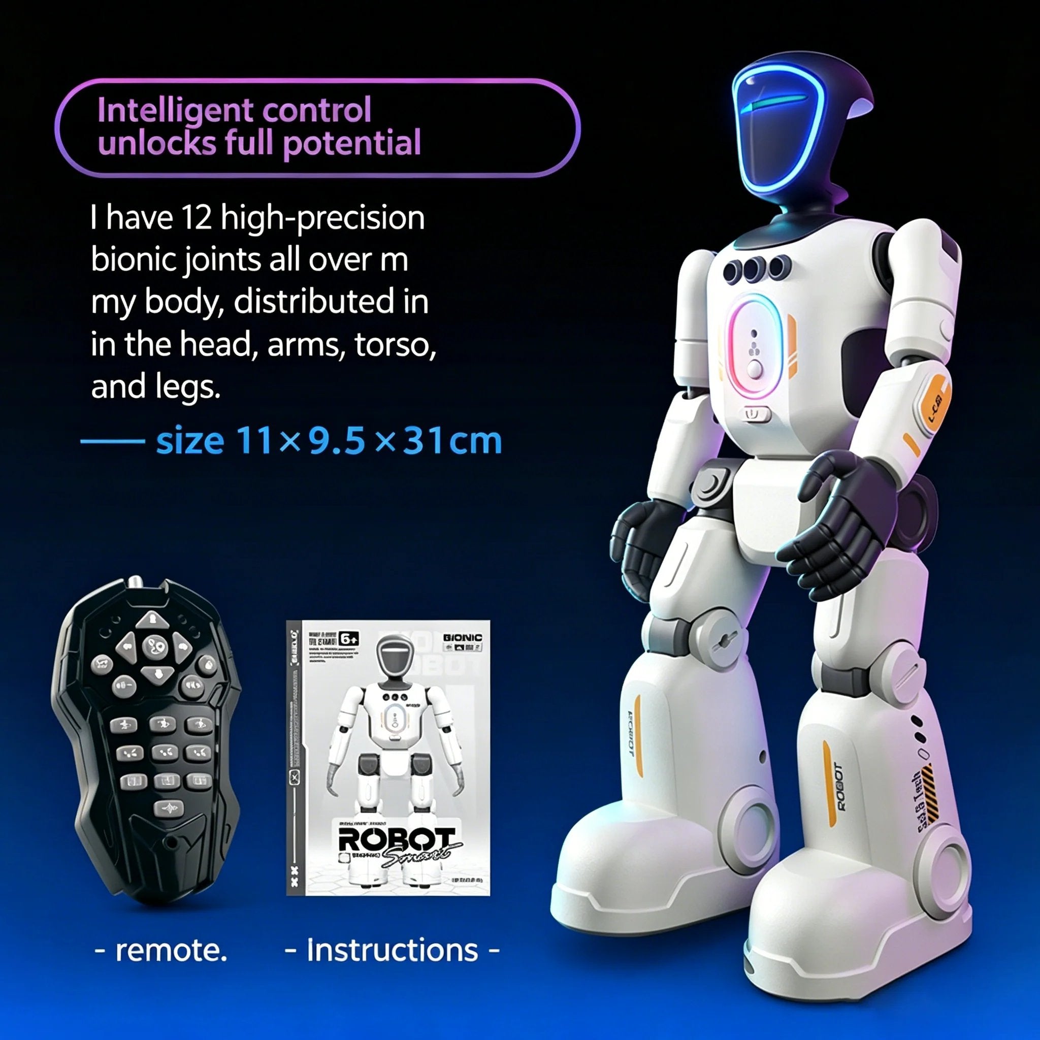 ⌛Limited-time Offer 70% OFF🤖Next-Gen Humanoid AI Robot | Full-Body Flexible Joints & Smart Interactive Control🎮