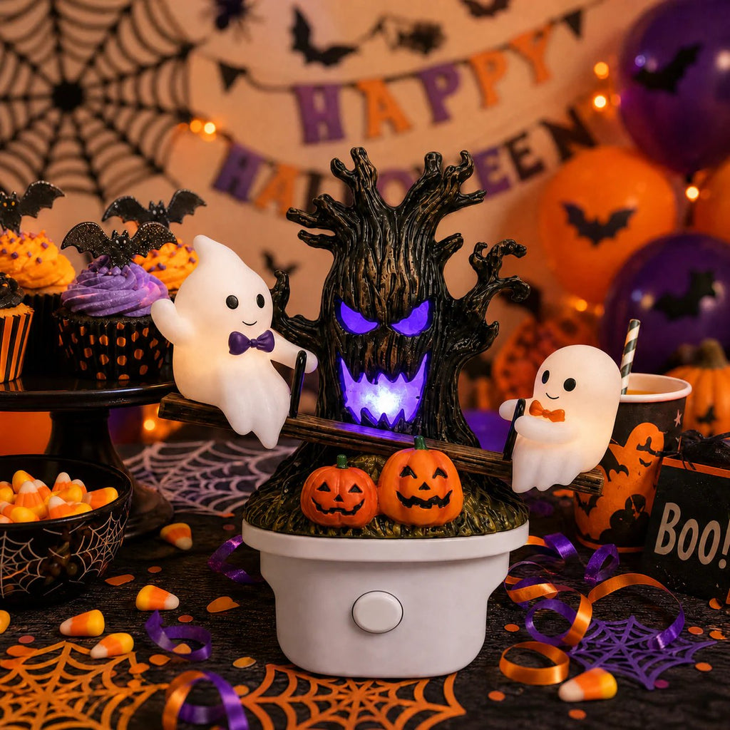 🔥Last Day Promo: 70% OFF🎃👻Animated Seesaw Ghost Plug In LED Night Light
