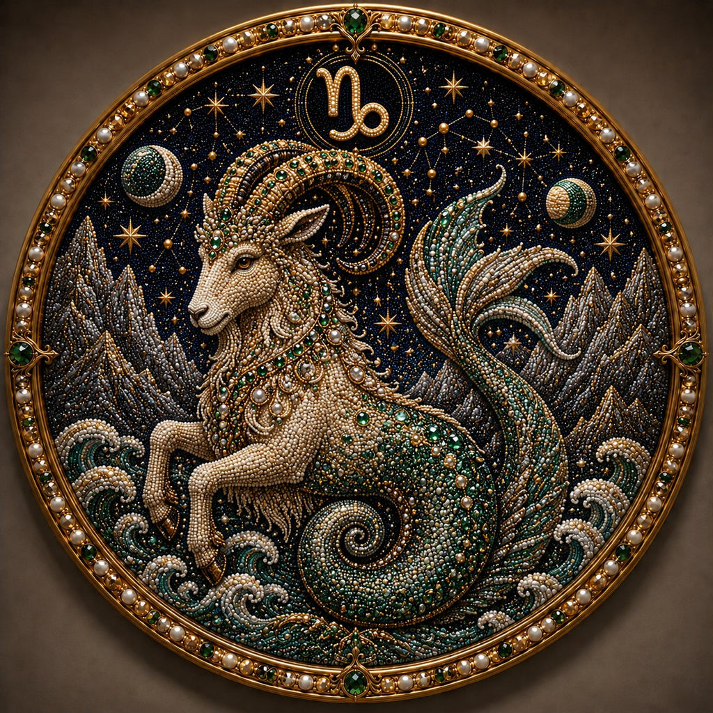 🔥 LAST DAY 70% OFF – ✨ Premium 3D Pearl 12 Zodiac Signs Art Kit | Luxury Flocked Canvas with Scratch-Resistant Non-Fading Pearl Beads DIY Handmade Astrology Decor ♈🌙💎