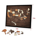 🔥Last Day 70% OFF -🇺🇸 Wooden USA Travel Map Puzzle🧩A Stylish Way to Track Your Journey & Memories