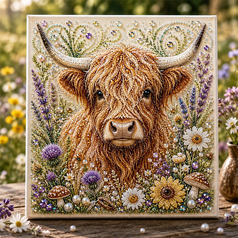 🔥 Last Day 70% OFF - 🦬✨ Highland Cow Pearl Art DIY Kit – Relaxing DIY Craft to Create Stunning Coastal Artwork