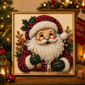 🎄CHRISTMAS EARLY BIRD SALE — 70% OFF – Premium 3D Pearl Christmas Diamond Painting Art Kit | Luxury Flocked Canvas with Scratch-Resistant Non-Fading Pearl Beads DIY Holiday Decor 🎅⛄️❄️