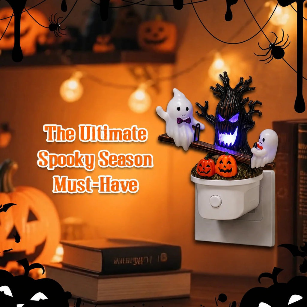 🔥Last Day Promo: 70% OFF🎃👻Animated Seesaw Ghost Plug In LED Night Light