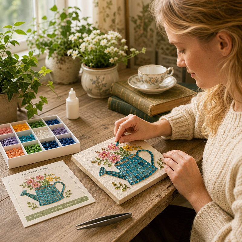 🔥LSAT DAY 70% OFF-Watering Can Mosaic Art Kit