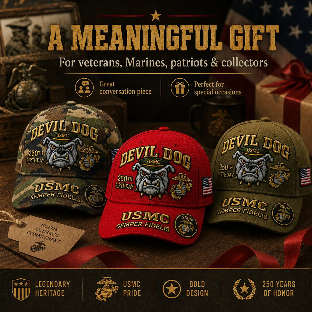 🔥 LAST DAY 50% OFF – 🇺🇸 USMC 250th Anniversary Cap