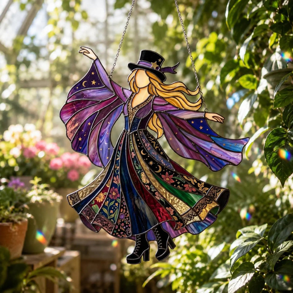 💥 LAST DAY 50% OFF – 🌙 Stevie Nicks Collector's Suncatcher
