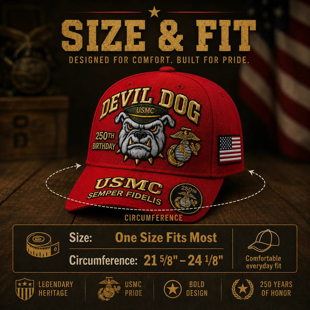🔥 LAST DAY 50% OFF – 🇺🇸 USMC 250th Anniversary Cap