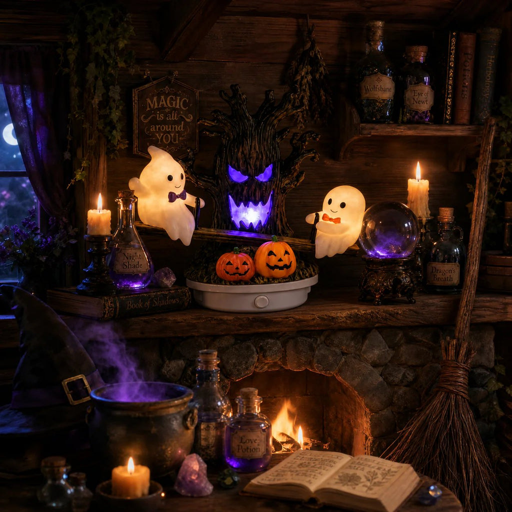 🔥Last Day Promo: 70% OFF🎃👻Animated Seesaw Ghost Plug In LED Night Light