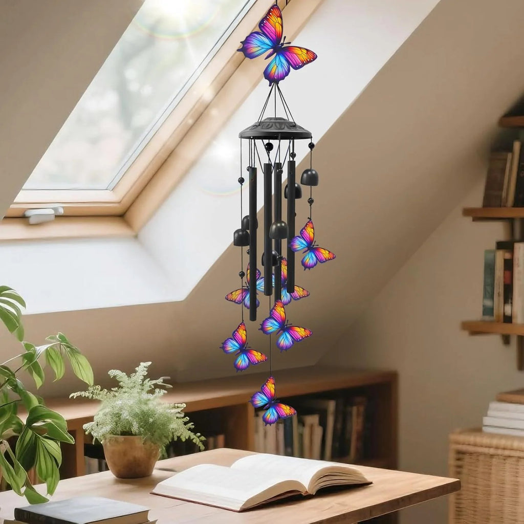 🔥Juneteenth 50% OFF-🐦Vintage Colorful Hummingbird Wind Chime with Metal Tubes and Bells