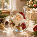 LSAT DAY 70% OFF🎅🎄 3D Christmas Glass Art Cup | Luxury Raised Holiday Glassware for Drinks, Decor & Christmas Gifts 🎁