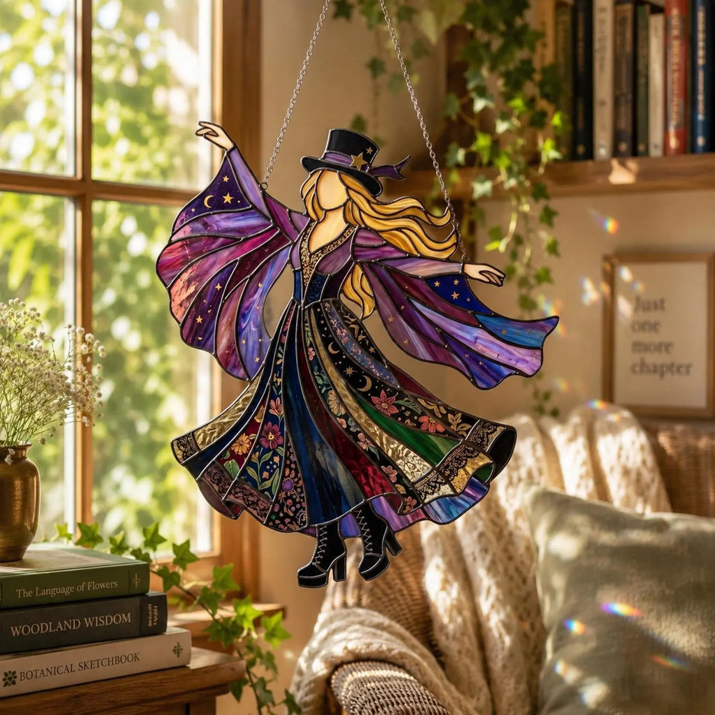 💥 LAST DAY 50% OFF – 🌙 Stevie Nicks Collector's Suncatcher