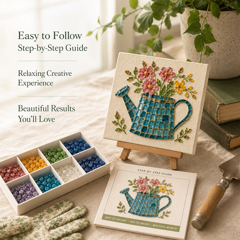 🔥LSAT DAY 70% OFF-Watering Can Mosaic Art Kit