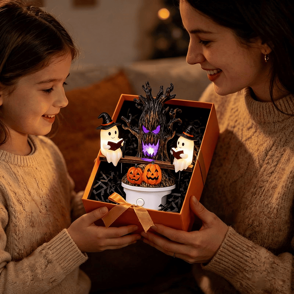 🔥Last Day Promo: 70% OFF🎃👻Animated Seesaw Ghost Plug In LED Night Light