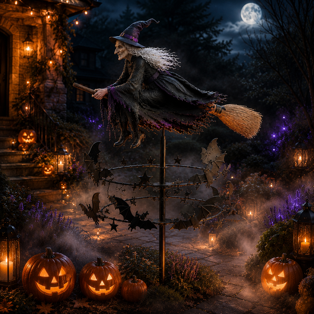 🔥70% Off Last Day -Halloween Early Bird Special🧙‍♀️ The Enchanted Witch Garden Wind Spinner