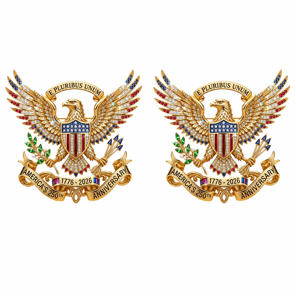 US 250th Anniversary Brooch Pin