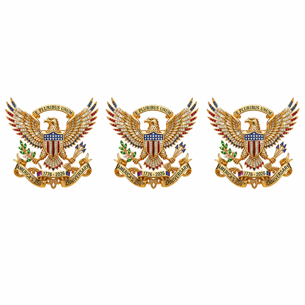 US 250th Anniversary Brooch Pin