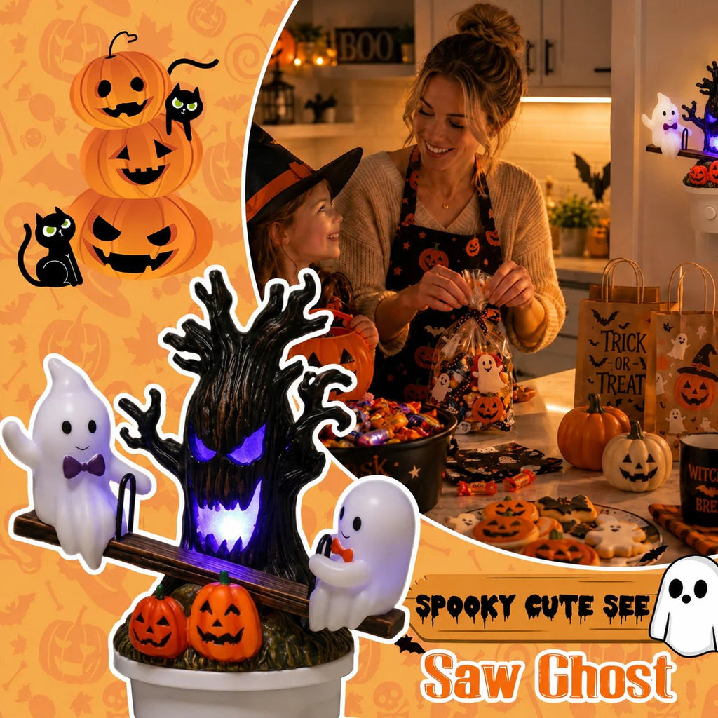 🔥Last Day Promo: 70% OFF🎃👻Animated Seesaw Ghost Plug In LED Night Light