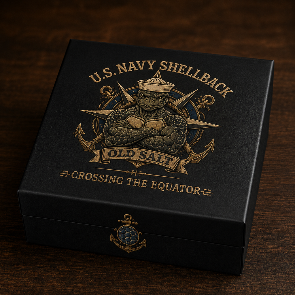 🔥 Last Day 70% OFF - U.S. Navy Shellback Old Salt Cap 🎁 Free Double-Sided Honor Coin With Every Cap Purchase