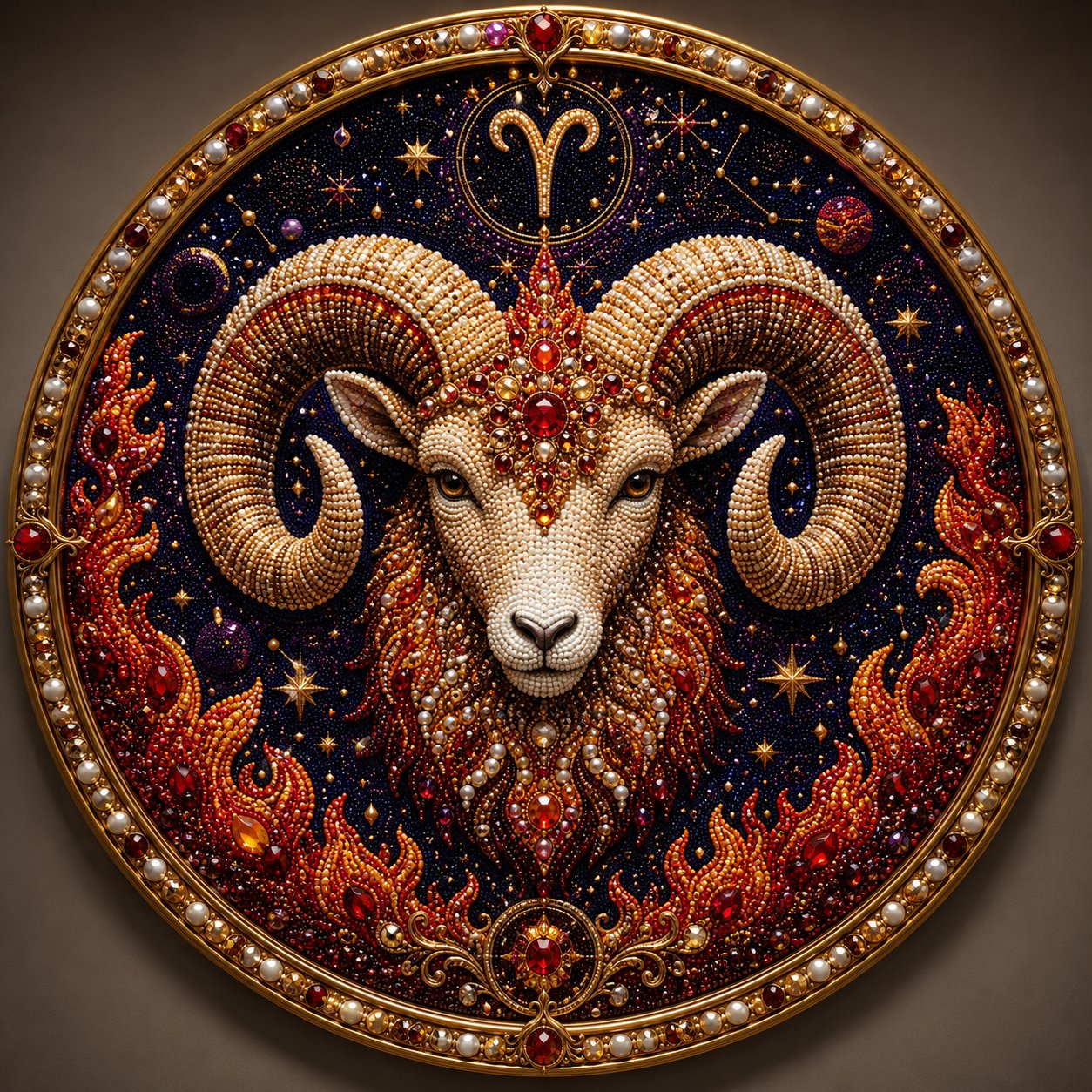 🔥 LAST DAY 70% OFF – ✨ Premium 3D Pearl 12 Zodiac Signs Art Kit | Luxury Flocked Canvas with Scratch-Resistant Non-Fading Pearl Beads DIY Handmade Astrology Decor ♈🌙💎