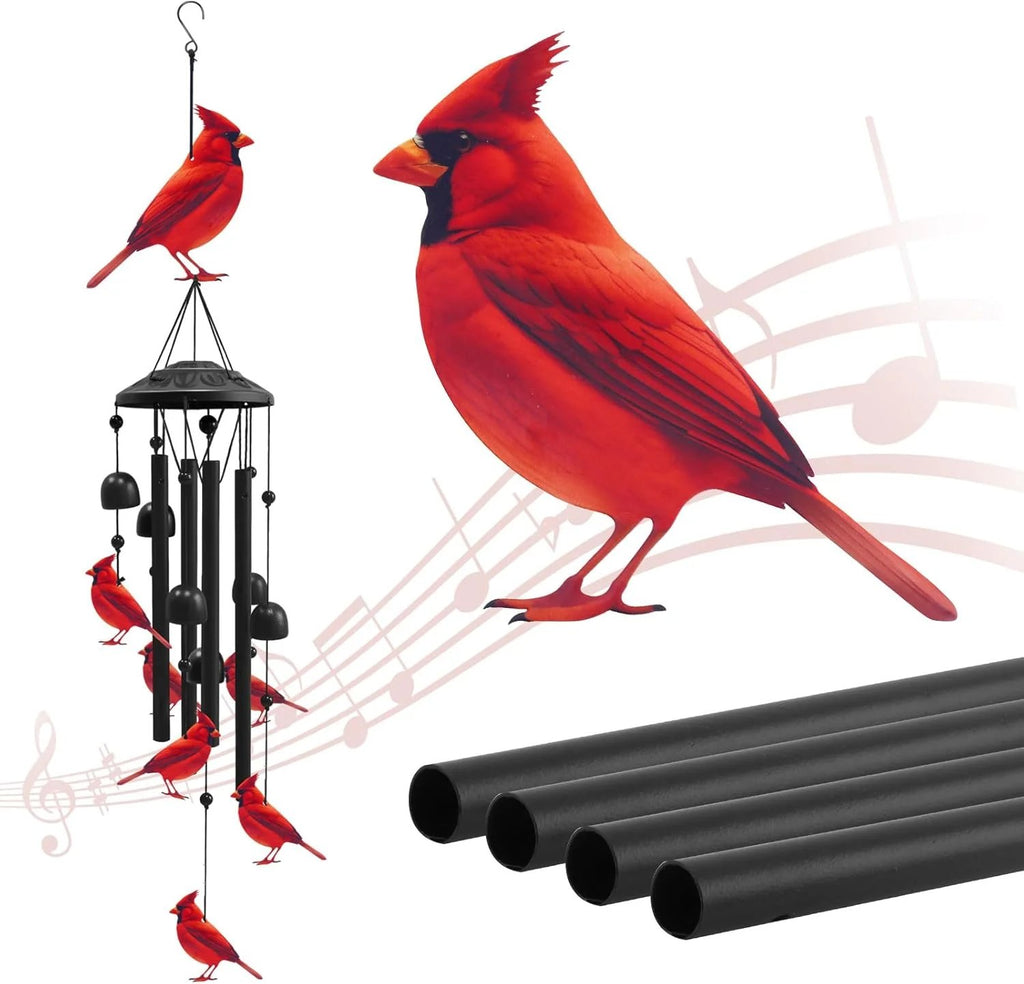 🔥Juneteenth 50% OFF-🐦Vintage Colorful Hummingbird Wind Chime with Metal Tubes and Bells