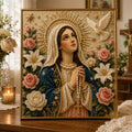 🔥Last Day Promo: 70% OFF-🙏 Divine Pearl Bead Virgin Mary Icon – A Peaceful DIY Faith Art Gift ✨