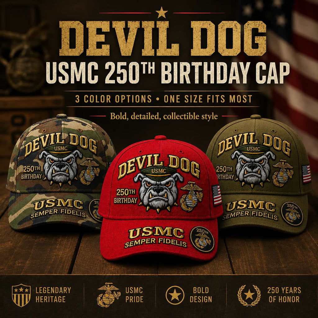 🔥 LAST DAY 50% OFF – 🇺🇸 USMC 250th Anniversary Cap