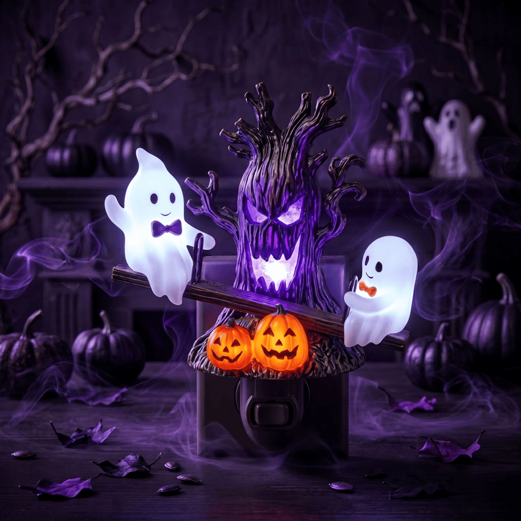 🔥Last Day Promo: 70% OFF🎃👻Animated Seesaw Ghost Plug In LED Night Light