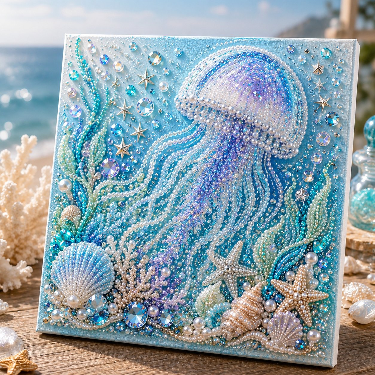 🎁The Perfect Ocean Lover Gift🌊 Ocean Theme Pearl Art DIY Kit
