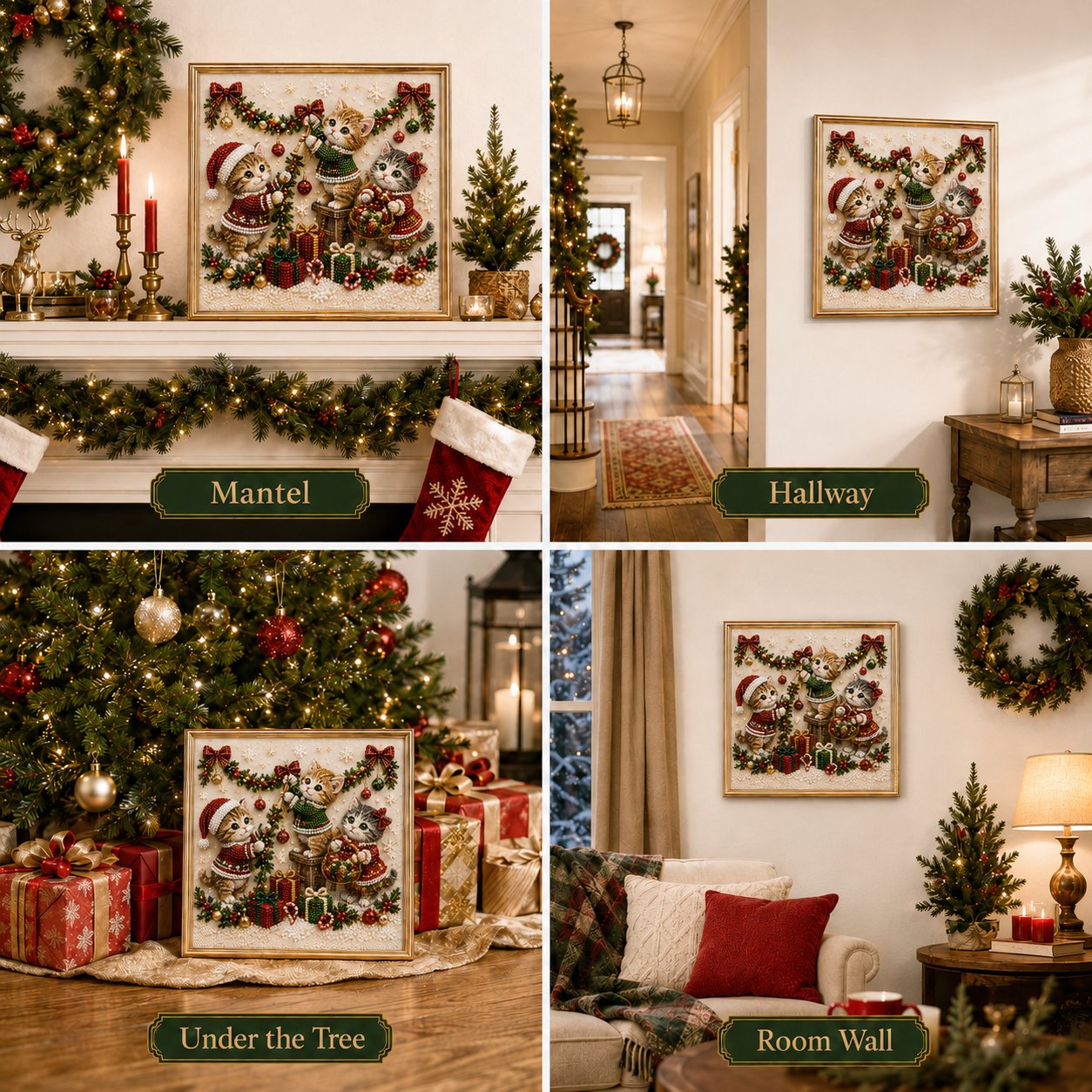 🎄🐾 LAST DAY 70% OFF – Premium 3D Pearl Christmas Kitty Art Kit