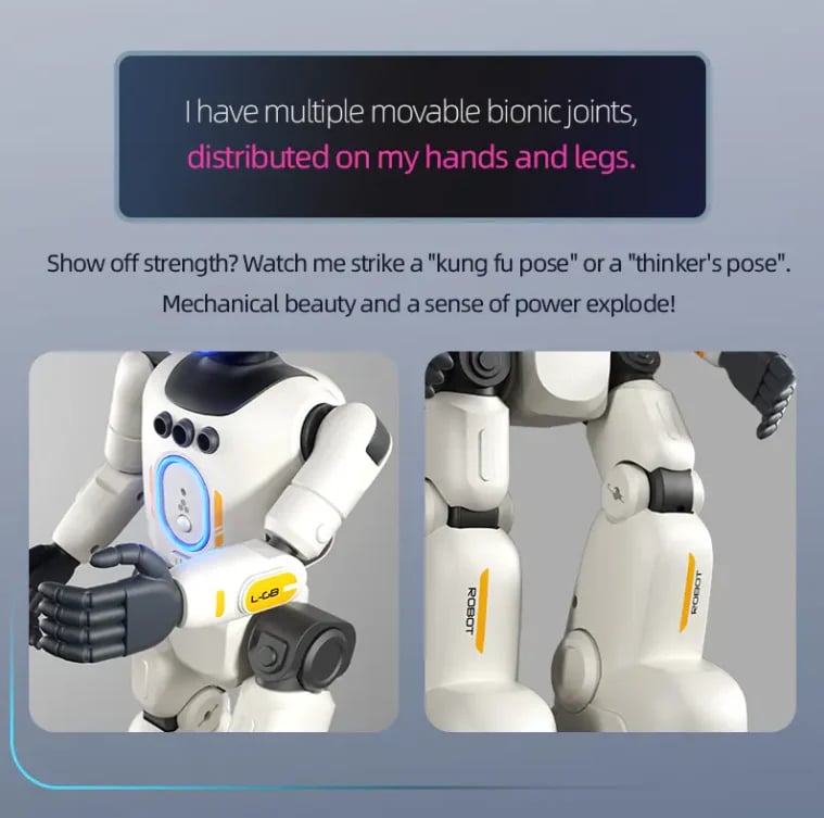 ⌛Limited-time Offer 70% OFF🤖Next-Gen Humanoid AI Robot | Full-Body Flexible Joints & Smart Interactive Control🎮
