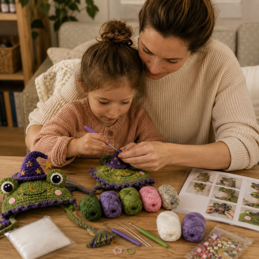 LSAT DAY 70% OFF🐉✨ Fantasy Hood Hat DIY Crochet Kit | Premium Soft Yarn Materials with Step-by-Step Guide DIY Handmade Wearable Character Hood 🧶🎭✨