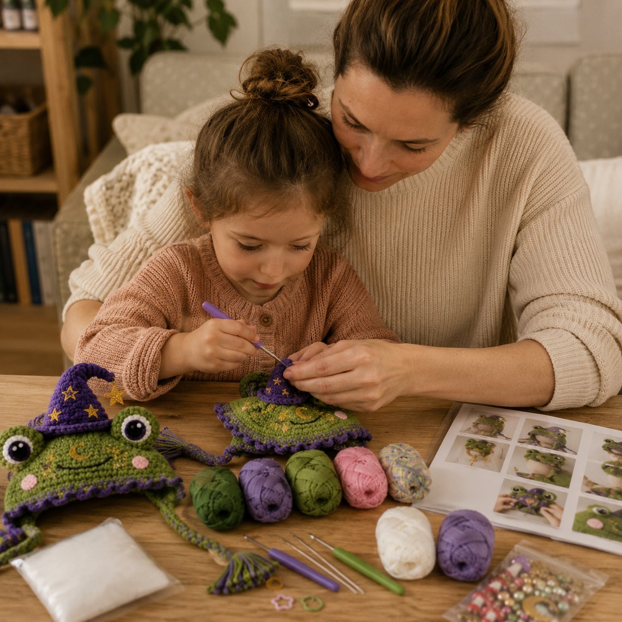 LSAT DAY 70% OFF🐉✨ Fantasy Hood Hat DIY Crochet Kit | Premium Soft Yarn Materials with Step-by-Step Guide DIY Handmade Wearable Character Hood 🧶🎭✨