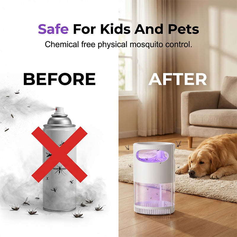 🦟 50% OFF! UV Mosquito Killer Lamp – quiet, USB, chemical-free